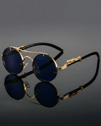 Dalton Men's Lightweight Polarized Round Retro Sunglasses