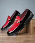 Winslow Men's Cushioned Velvet Leather Horsebit Loafers