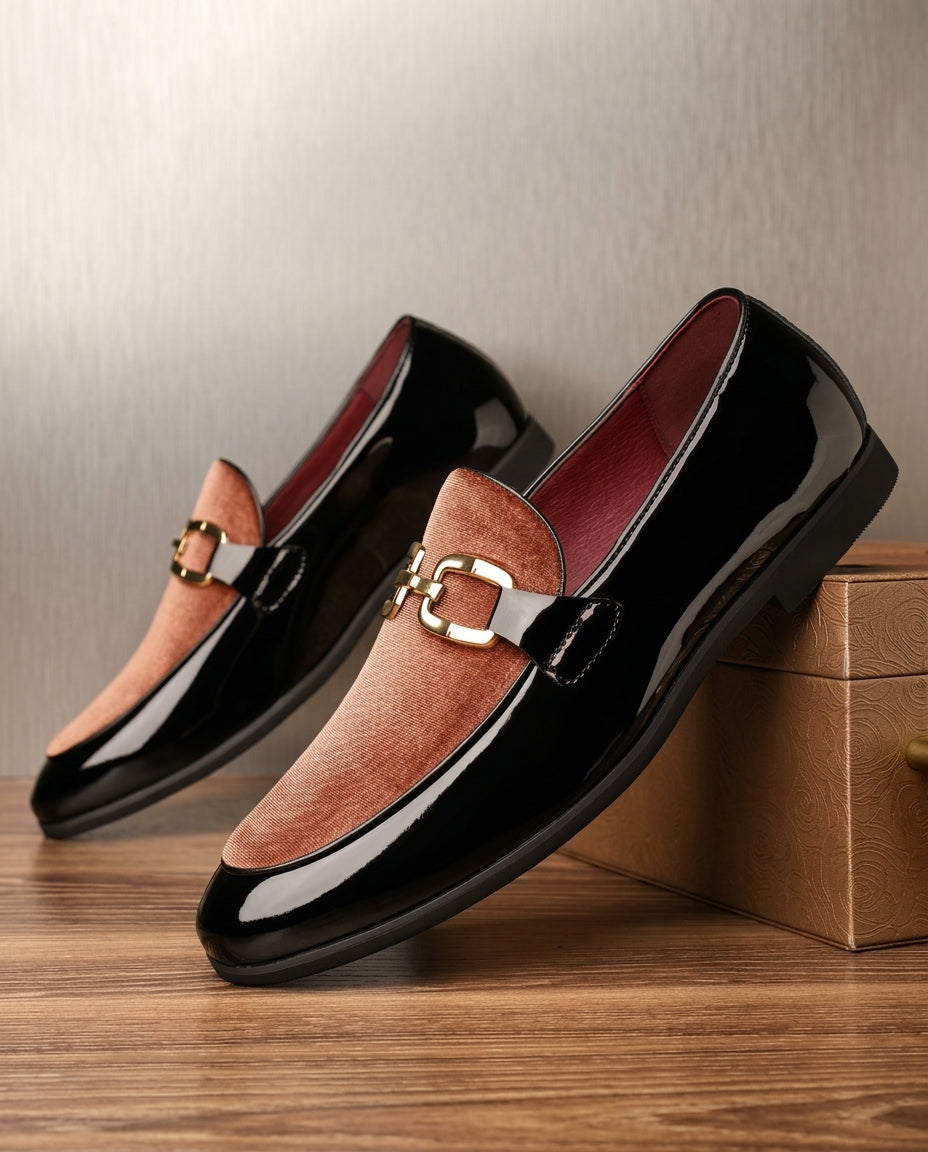 Winslow Men's Cushioned Velvet Leather Horsebit Loafers
