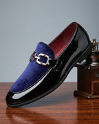 Winslow Men's Cushioned Velvet Leather Horsebit Loafers