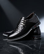 Spencer Men's Lightweight Leather Lace Up Dress Sneakers