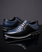 Spencer Men's Lightweight Leather Lace Up Dress Sneakers