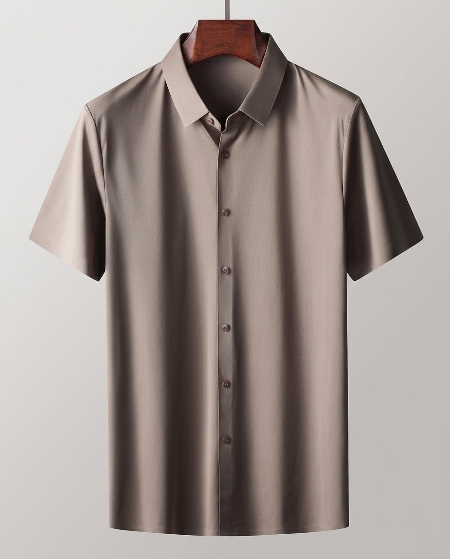 Rhys Men's Breathable Silk Relaxed Fit Shirt