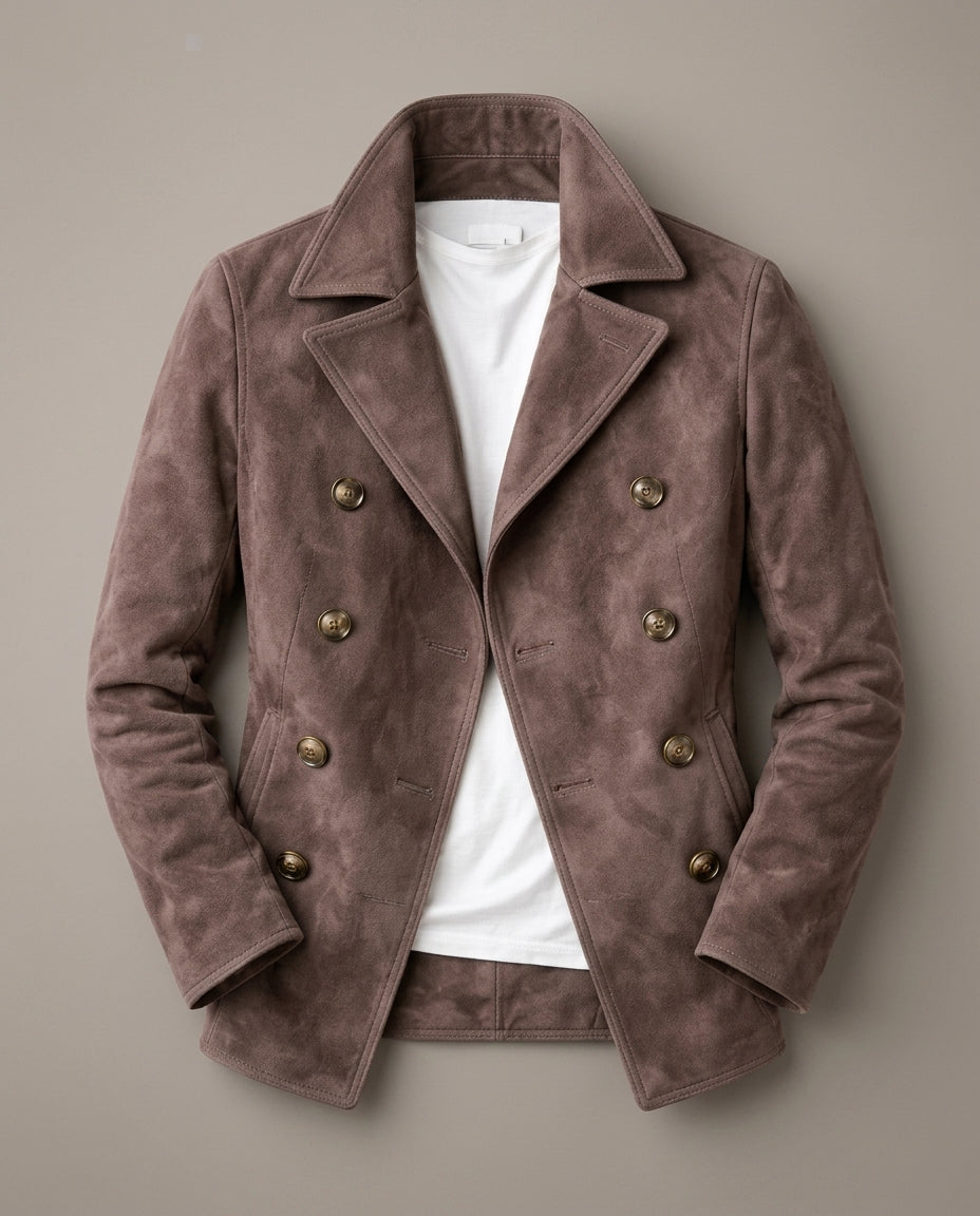 Whitman Men's Wool Double Breasted Pea Coat