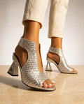Linnea Women's Woven Block Heel Slingback Sandals