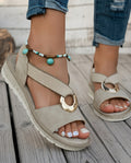 Freya Women's Lightweight Open Toe Slingback Flat Sandals