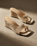 Hazel Women's Summer Lightweight Square Toe Wedges