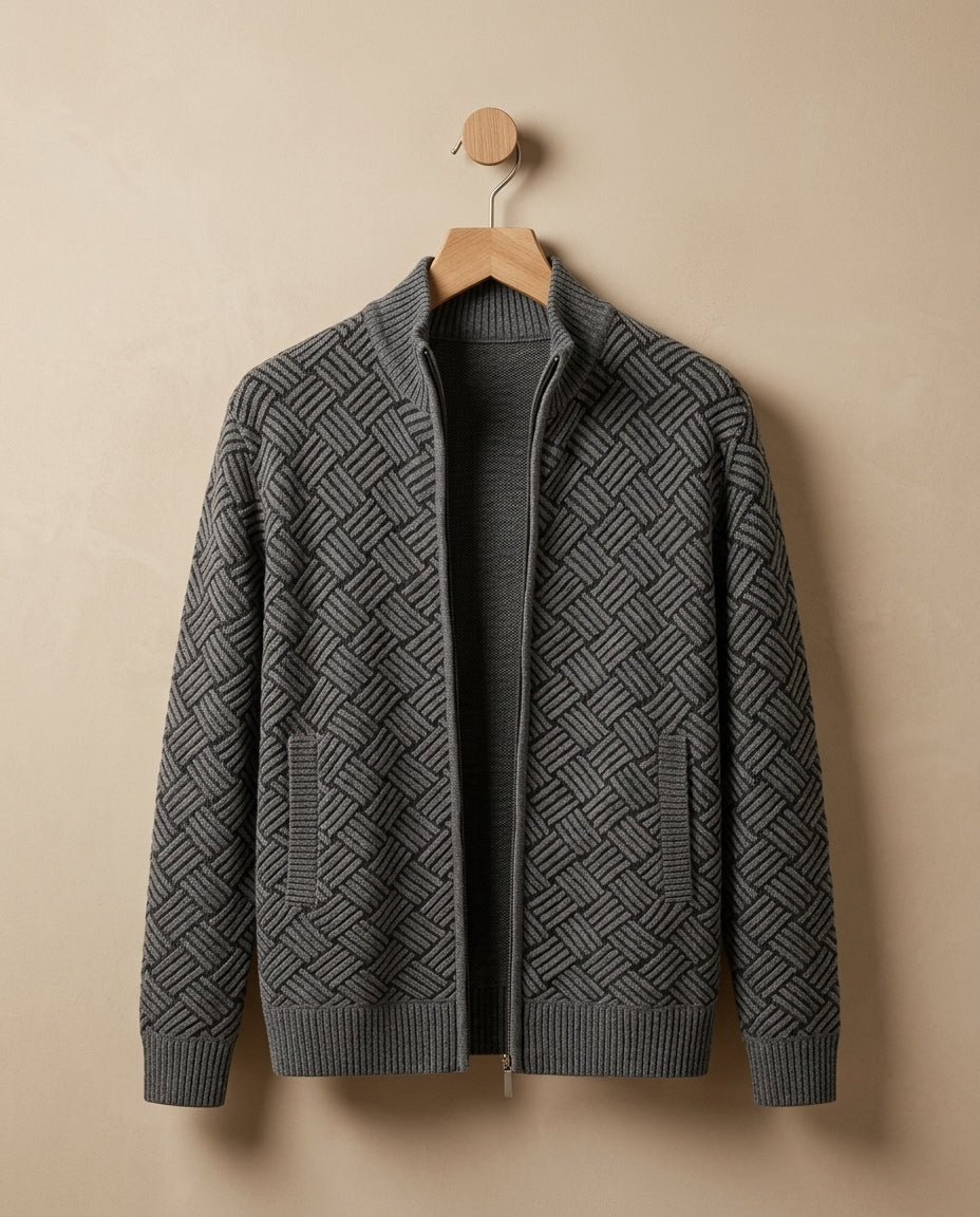 Dean Men's Breathable Cotton Zip Sweater