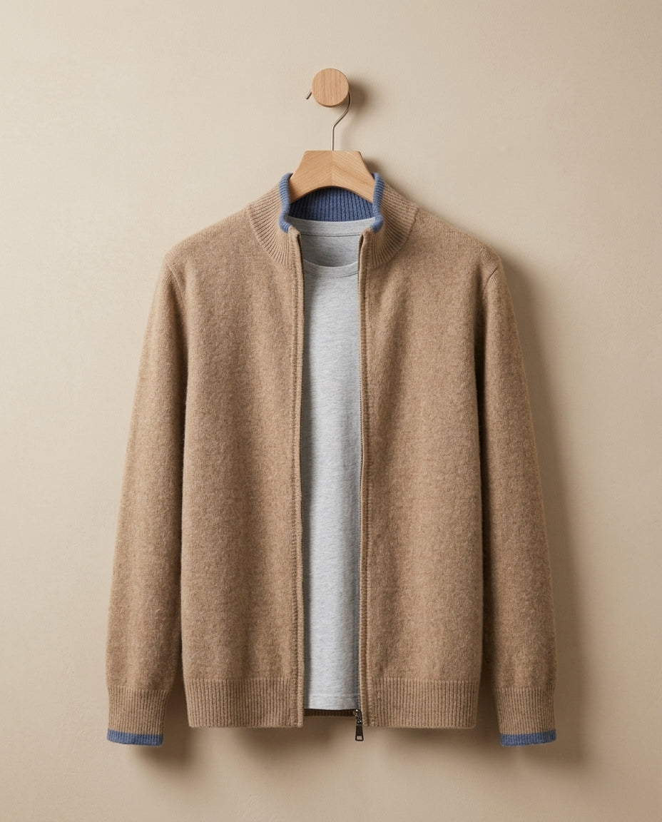 Marsh Men's Breathable Cashmere Cardigan