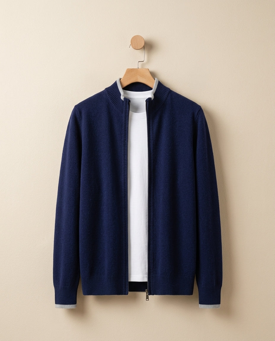 Marsh Men's Breathable Cashmere Cardigan