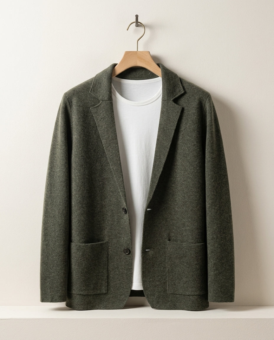 Wade Men's Cashmere Button Cardigan