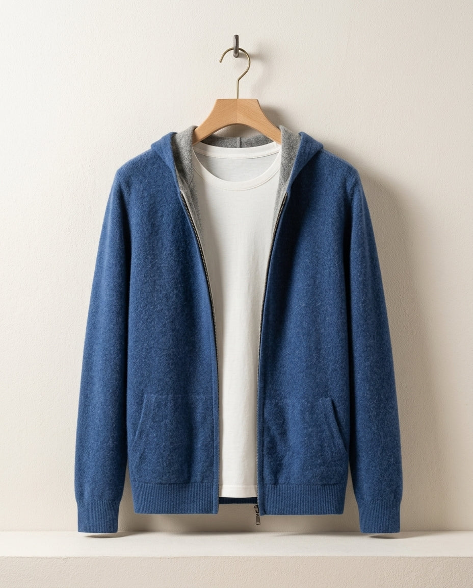 Nash Men's Cashmere Reversible Hoodie