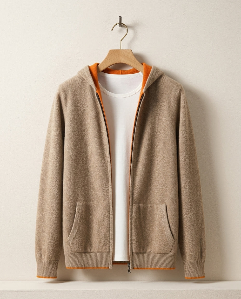 Nash Men's Cashmere Reversible Hoodie