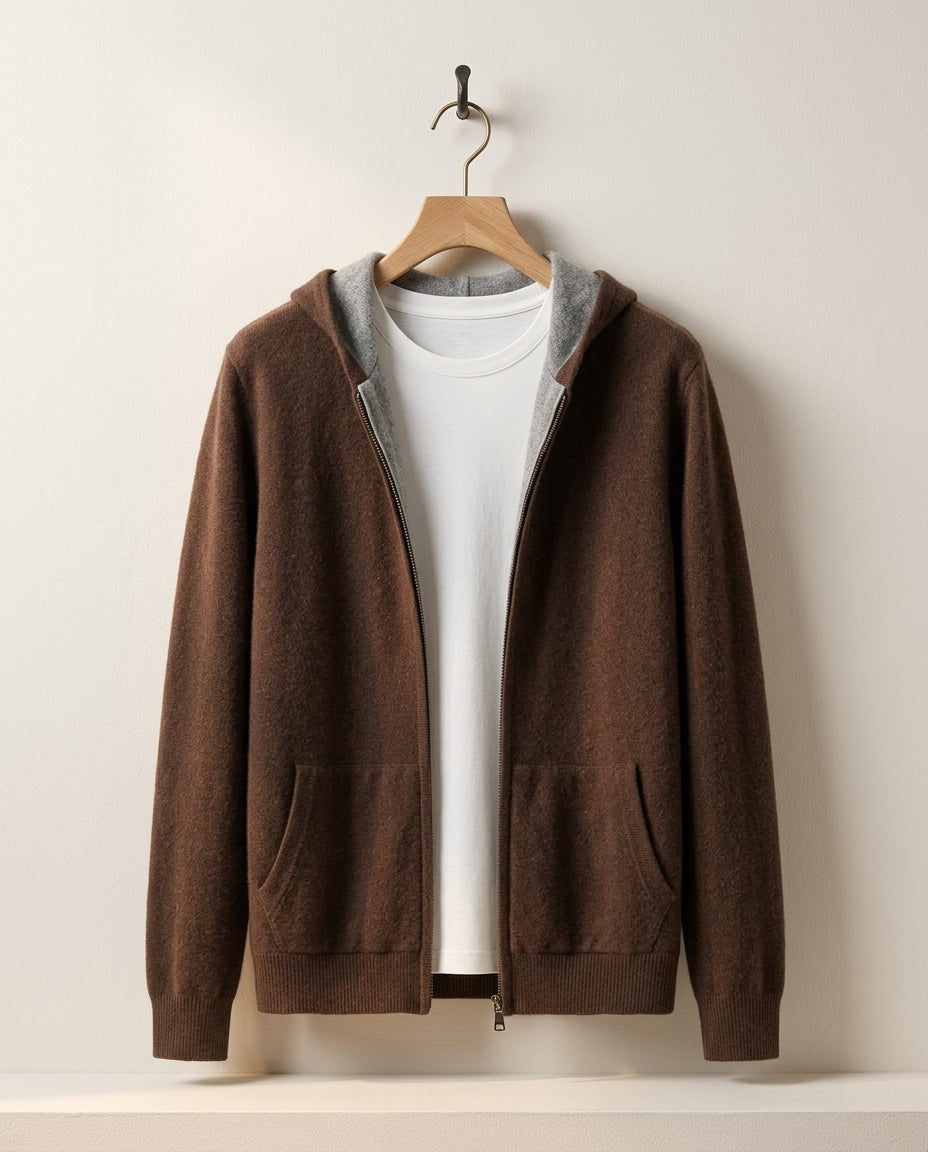 Nash Men's Cashmere Reversible Hoodie