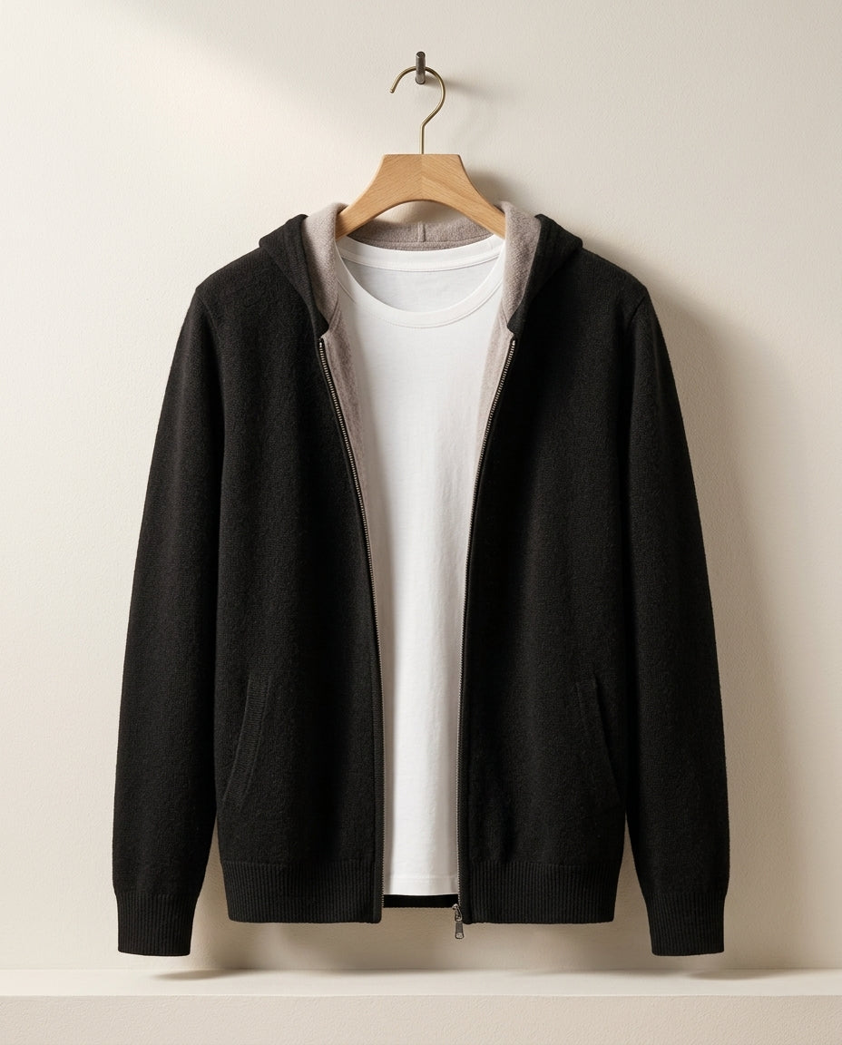 Nash Men's Cashmere Reversible Hoodie