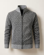 Lane Men's Textured Knit Zip Cardigan