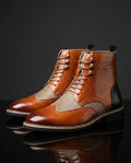 Gage Men's Cushioned Leather Brogue Boots