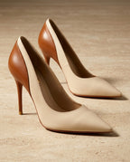 Simone Women's Orthopedic Two Tone Pumps