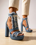 Margot Women's Arch Support Denim Heels
