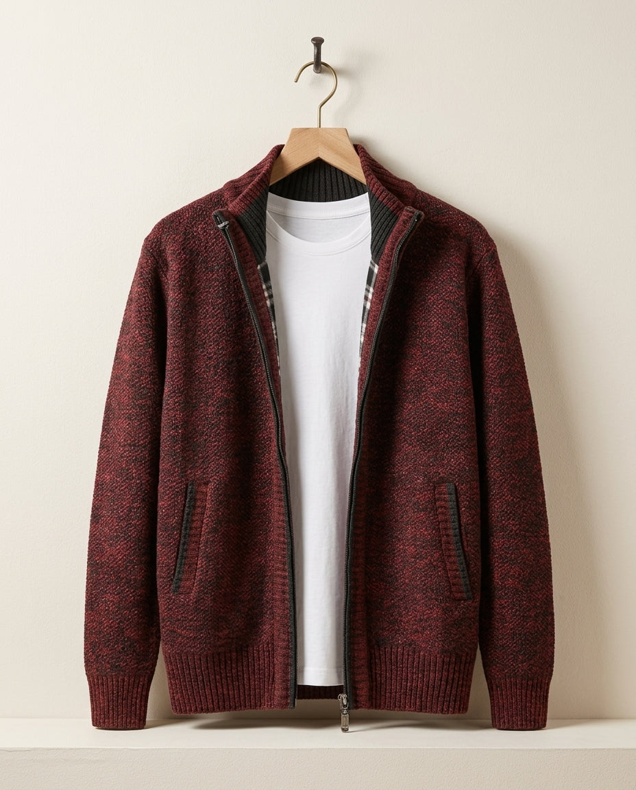 Ames Men's Knit Fleece Lined Jacket