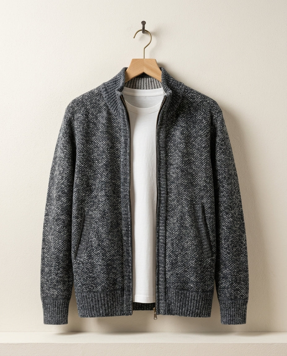 Ames Men's Knit Fleece Lined Jacket