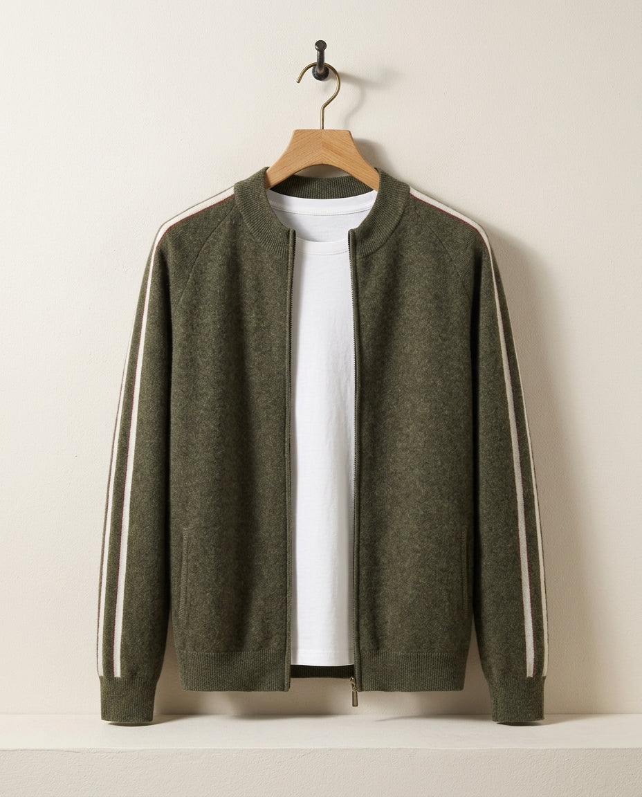 Sterling Men's Merino Zip Cardigan