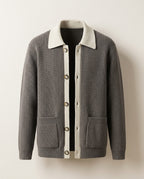 Calder Men's Two Tone Knit Cardigan