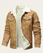 Briggs Men's Suede Shearling Jacket