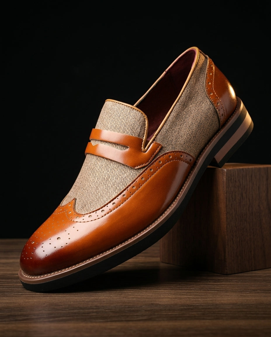 Ashby Men's Cushioned Leather Penny Loafers