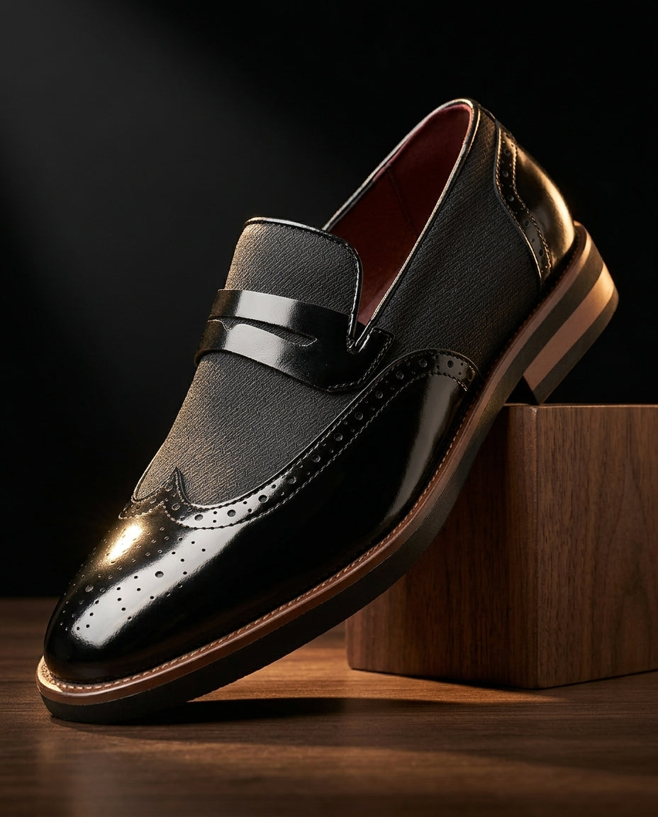 Ashby Men's Cushioned Leather Penny Loafers
