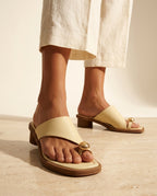 Wynn Women's Vegan Leather Block Heel Sandals