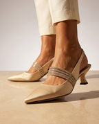Suri Women's Satin Kitten Heels