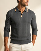 Wells Men's Breathable Knit Polo Shirt