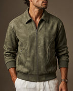 Vaughn Men's Vegan Leather Bomber Jacket