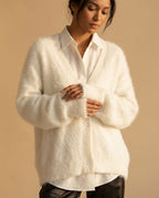 Posie Women's Oversized Knit Button Cardigan