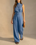 Solene Women's Breathable Linen Two Piece Set