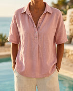 Marit Women's Breathable Button Up Shirt