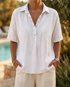 Marit Women's Breathable Button Up Shirt