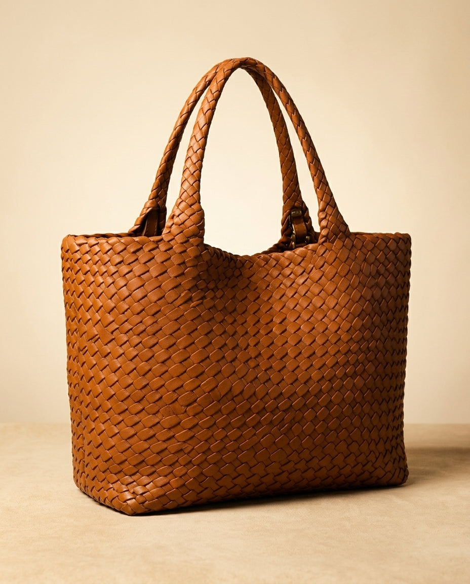 Delia Women's Handwoven Tote Bag