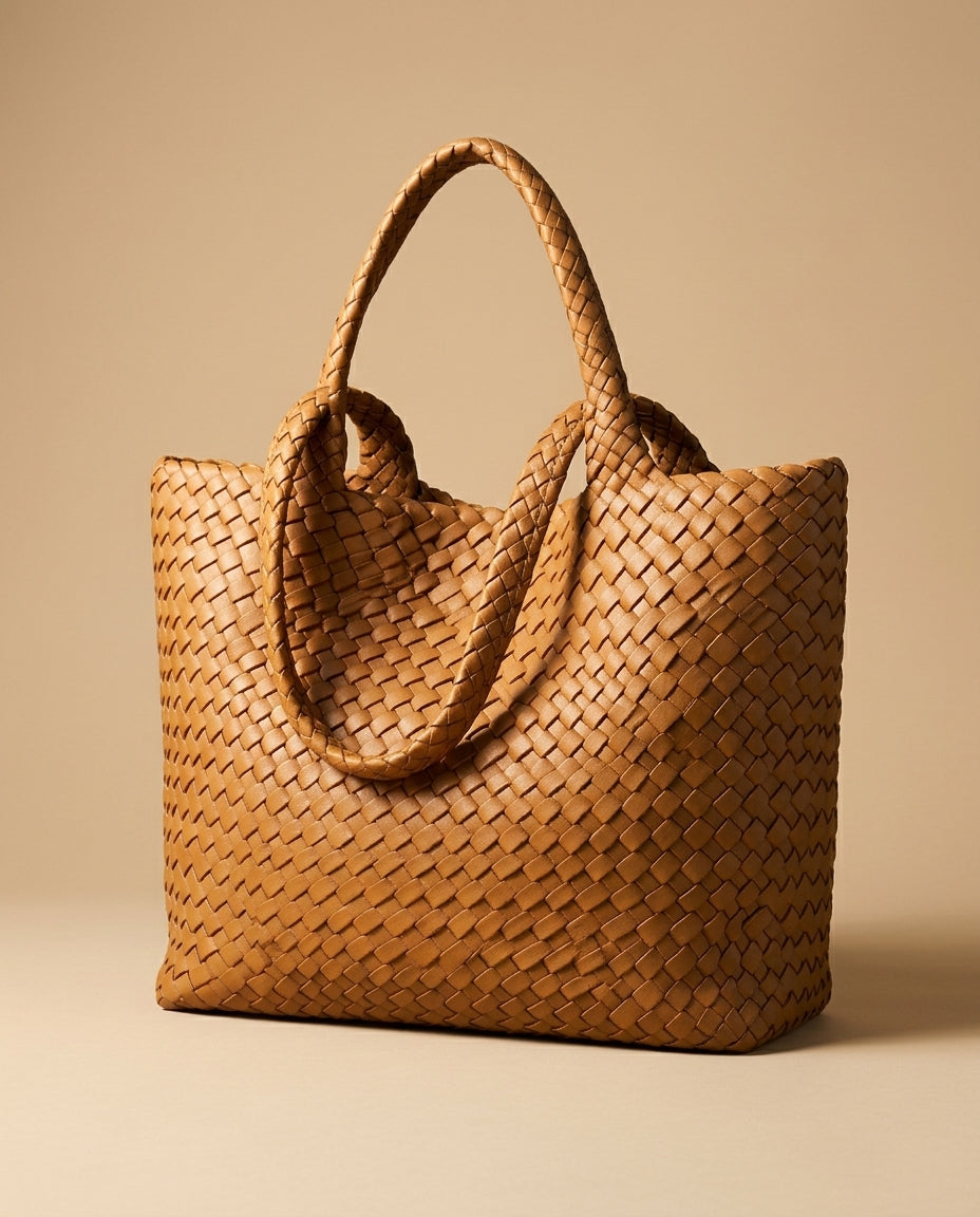 Delia Women's Handwoven Tote Bag