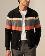 Hollis Men's Striped Knit Varsity