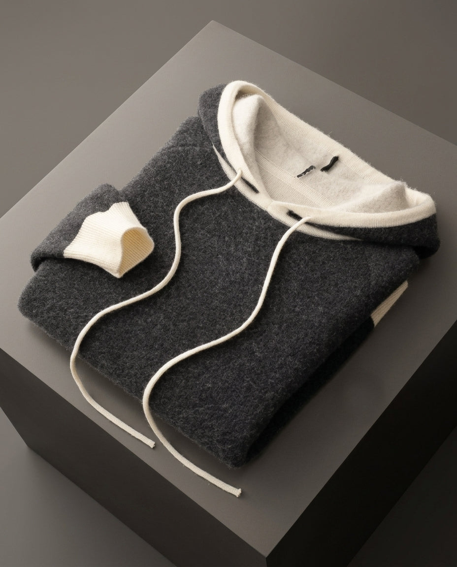 Larkin Men's Oversized Cashmere Hoodie