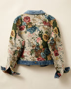 Fleurine Women's Floral Jacquard Crop Jacket