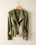 Ondine Women's Sheepskin Leather Moto Jacket