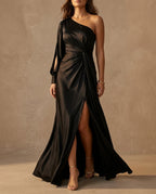Eleanor Women's Satin One Shoulder Dress