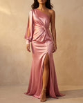 Eleanor Women's Satin One Shoulder Dress
