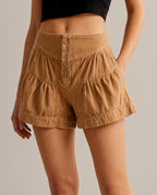 Candice Women's Ruffle Tiered Cotton Shorts