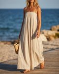 Marisol Women's Striped Halter Maxi Dress