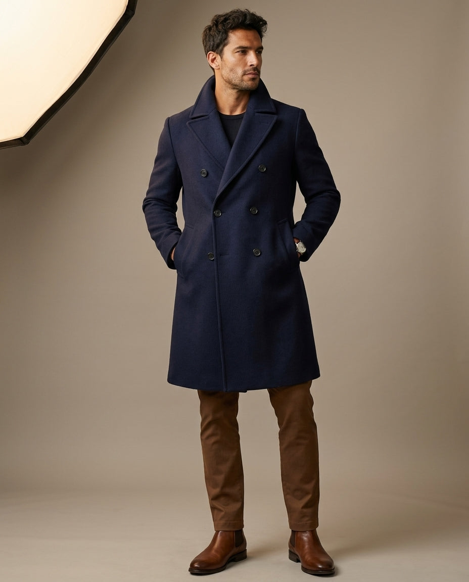 Kensington Men's Wool Tailored Overcoat