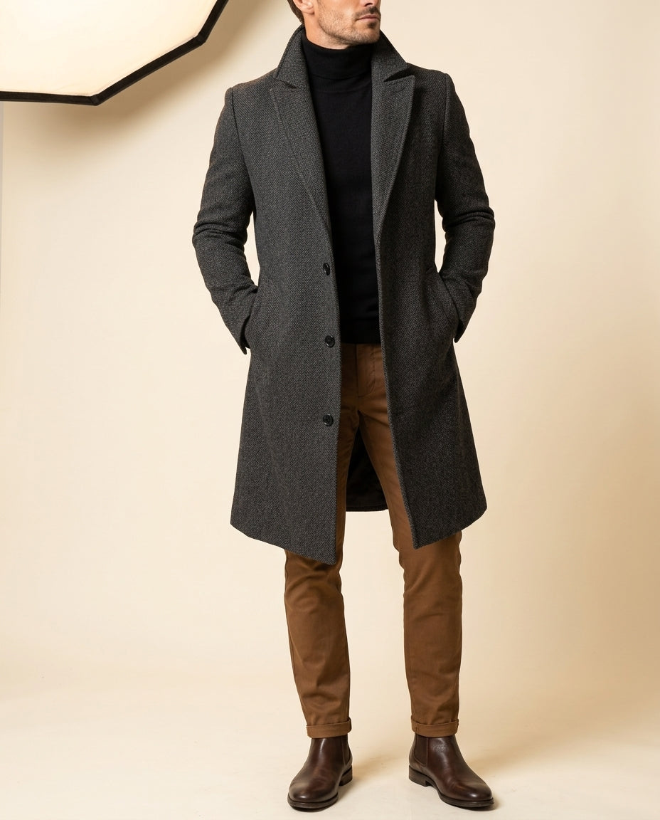 Kensington Men's Wool Tailored Overcoat